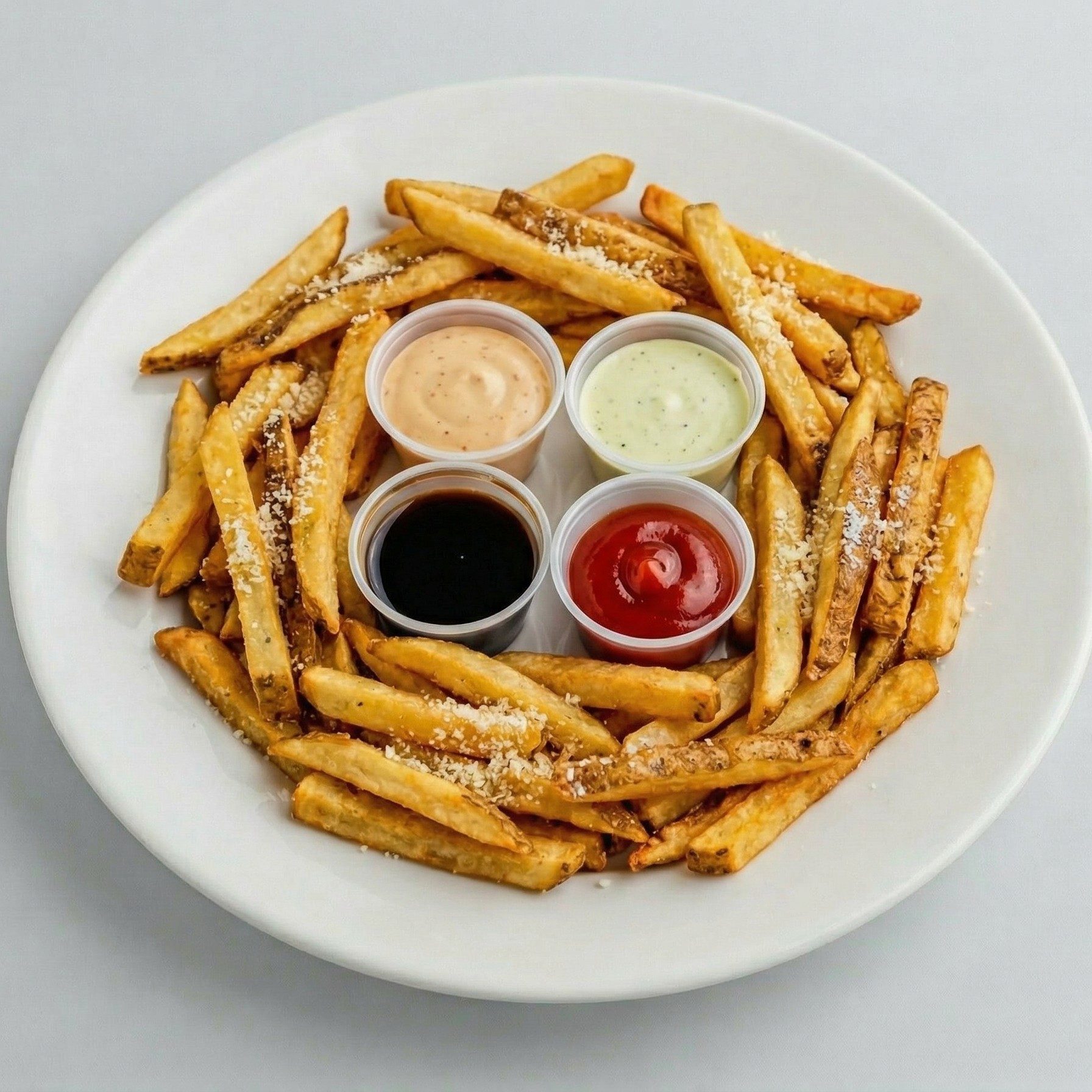 Homemade French Fries with Cheese.